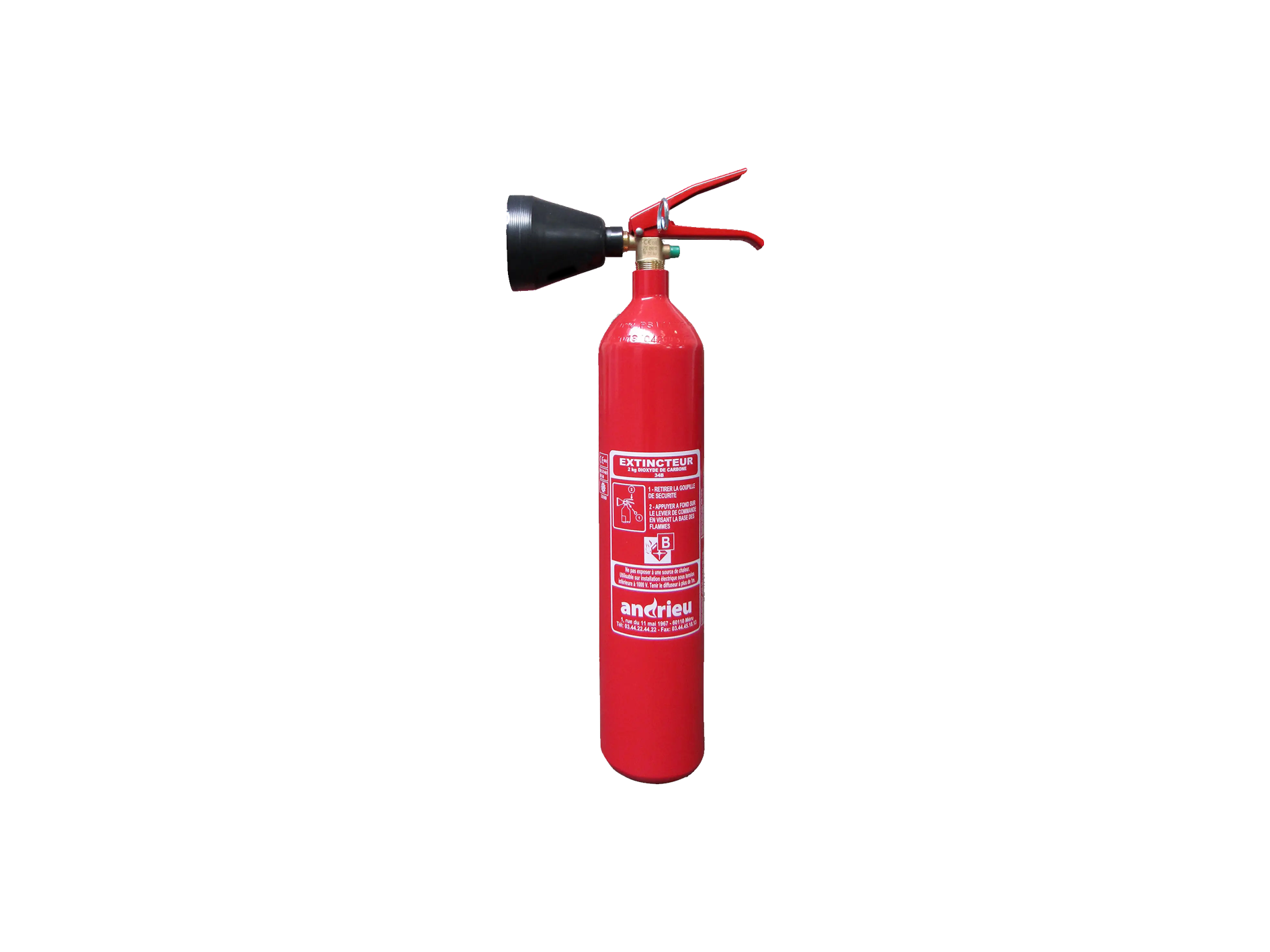 Extincteur 2kg CO² B en pression permanente - ANDRIEU
