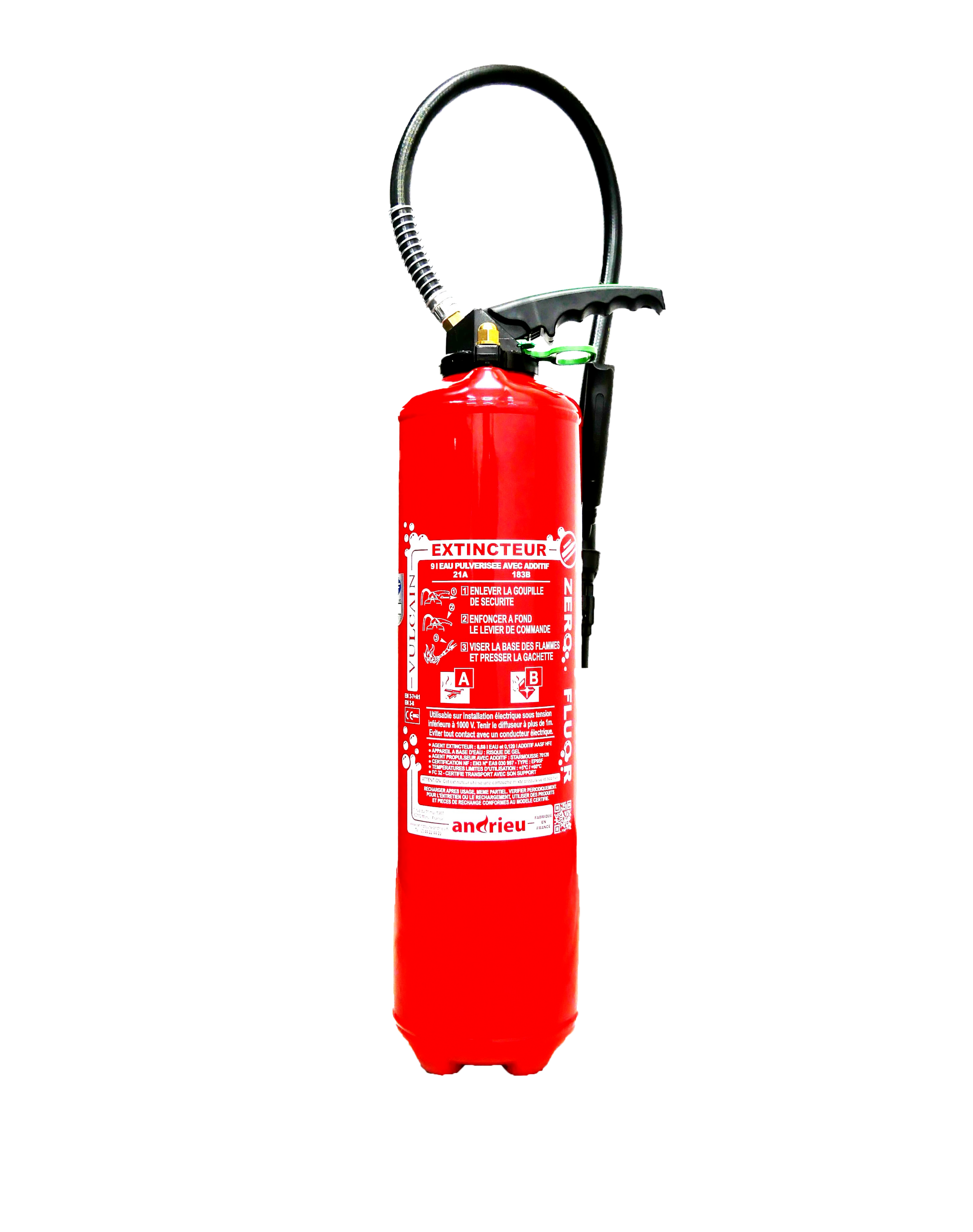 Extincteur 9L eau AB AASF - ANDRIEU