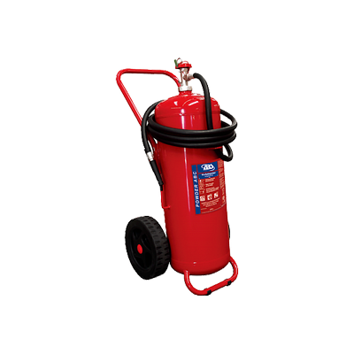 Extincteur chariot 50kg poudre ABC en pression permanente - ANAF