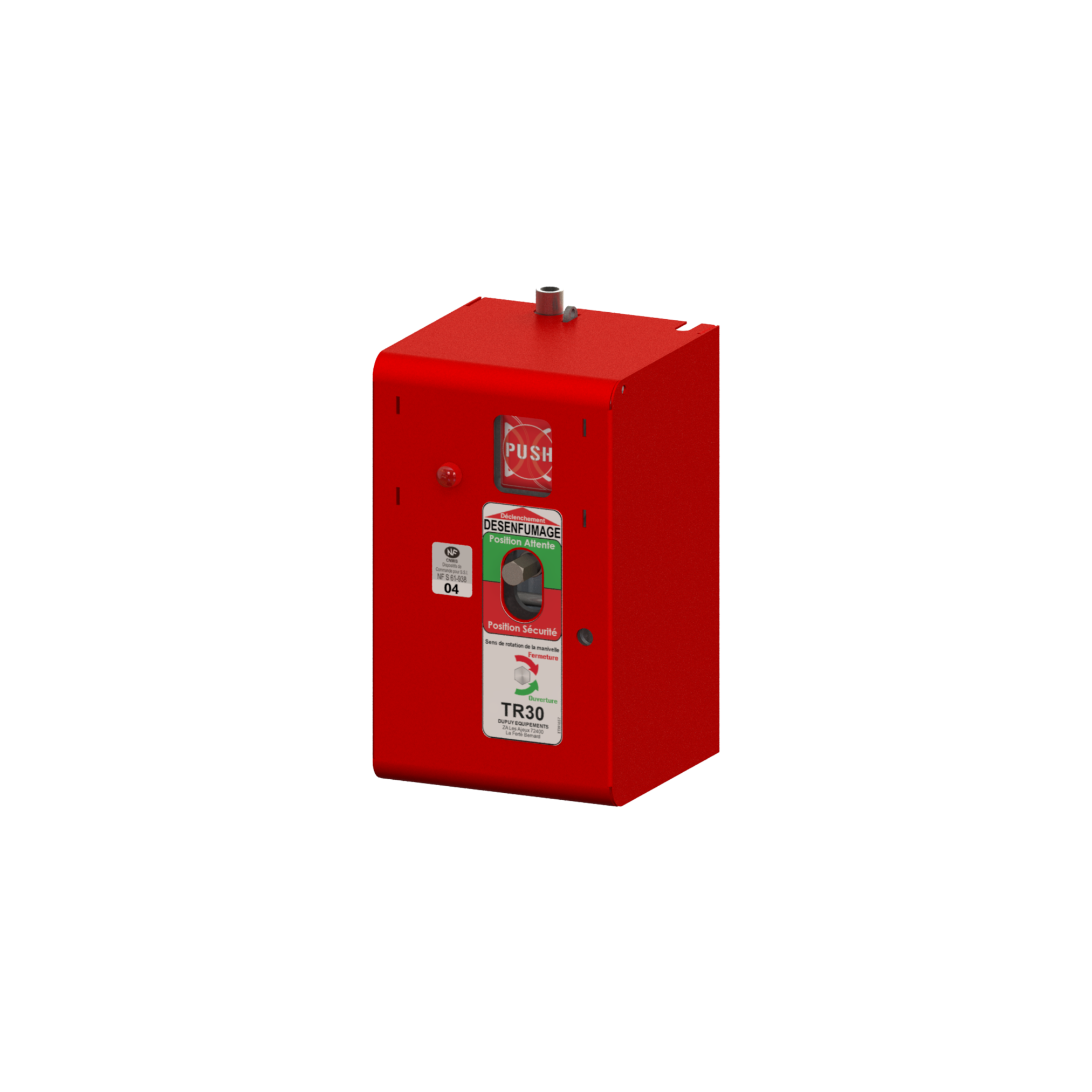 Treuil modulaire DAC/DCM (option) avec manivelle sous capot - DUPUY ÉQUIPEMENTS