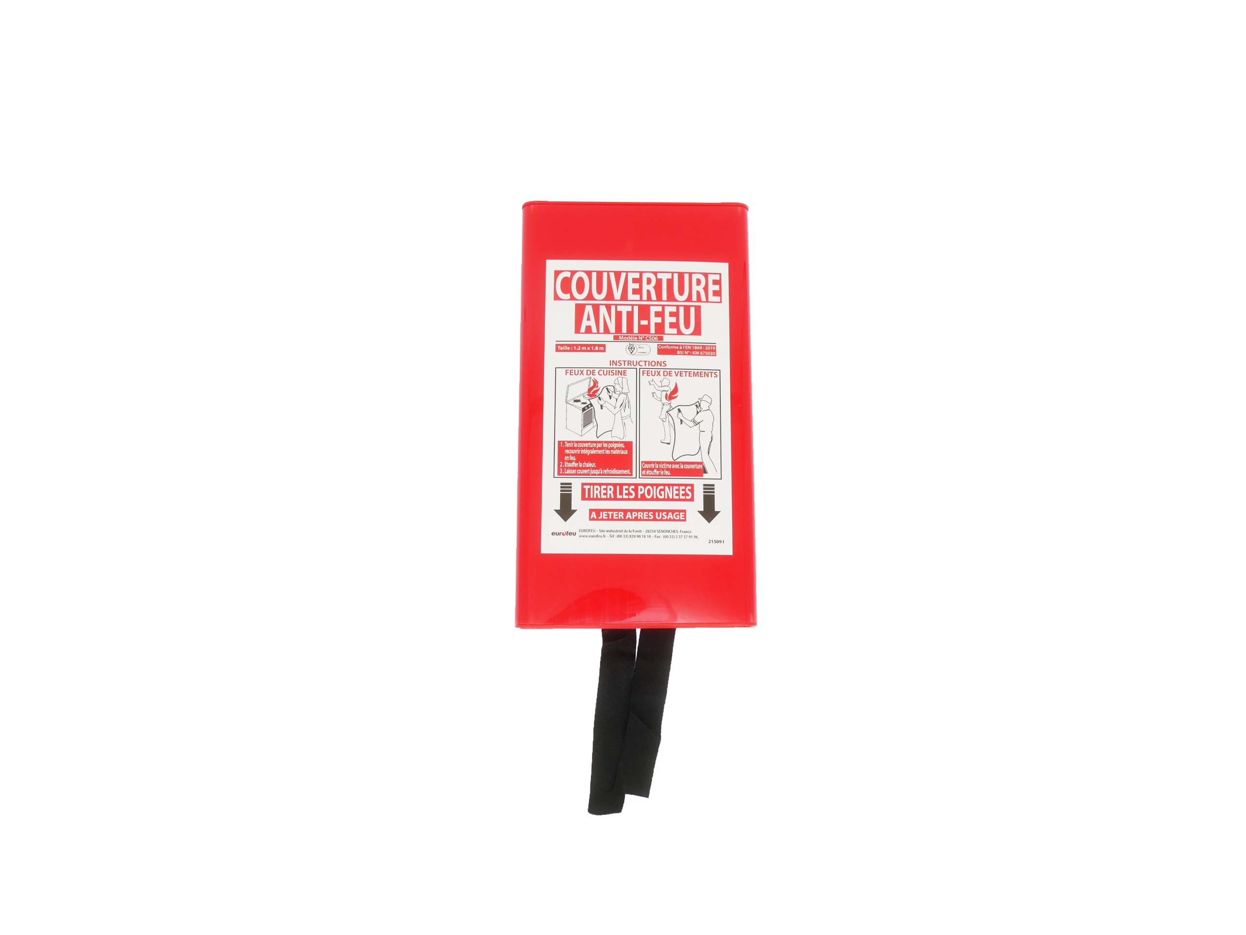 Couverture anti feu 1,2m x 1,8m
