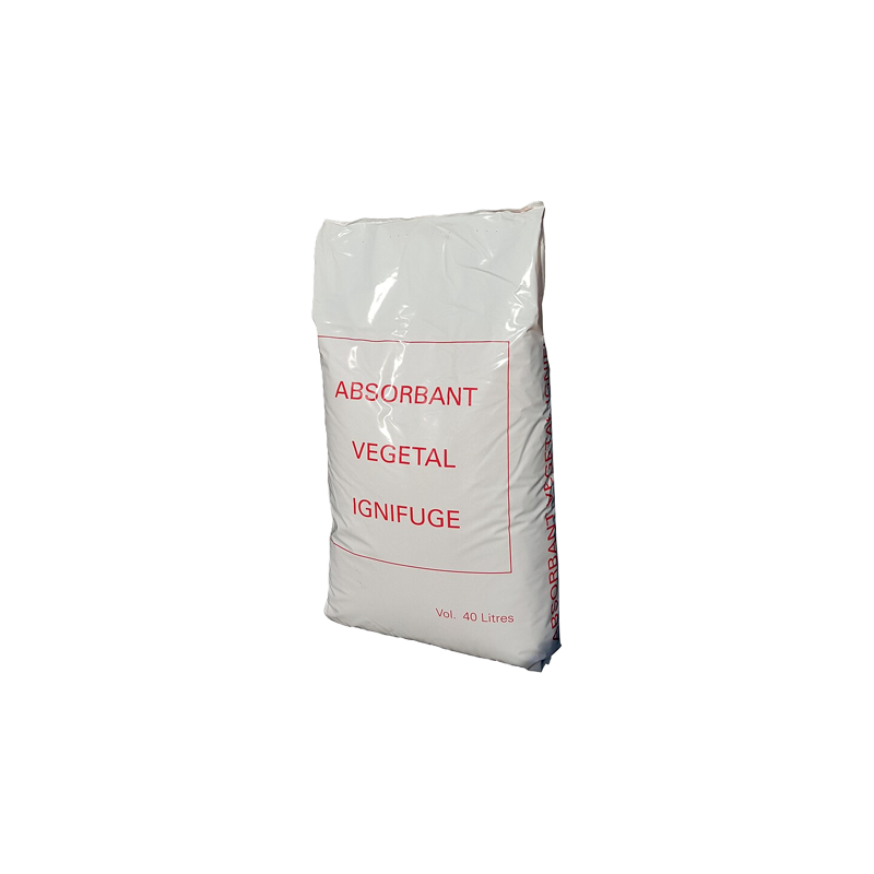 Absorbant végétal ignifugé - Sac de 40L