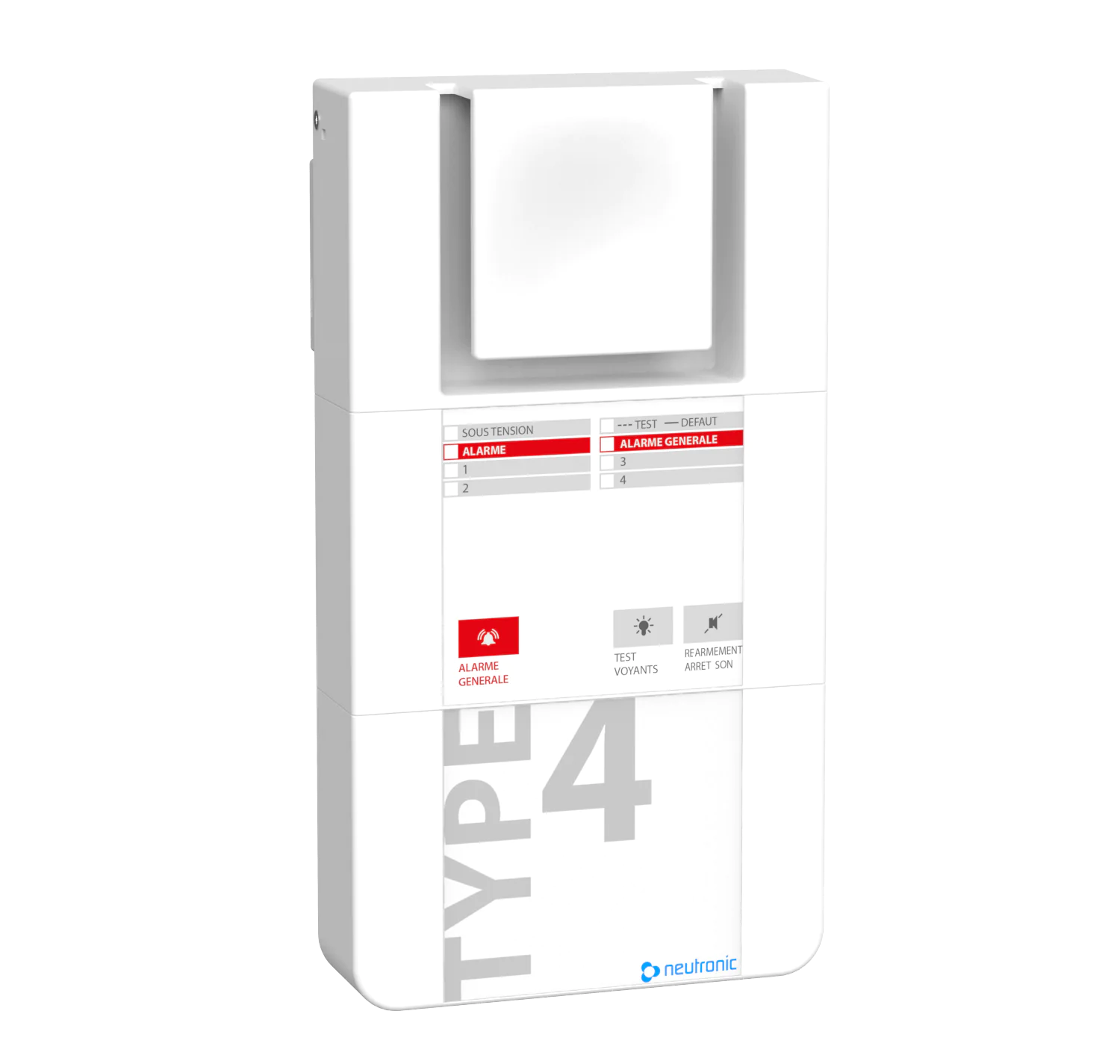 Alarme type 4 filaire 2 boucles - NEUTRONIC