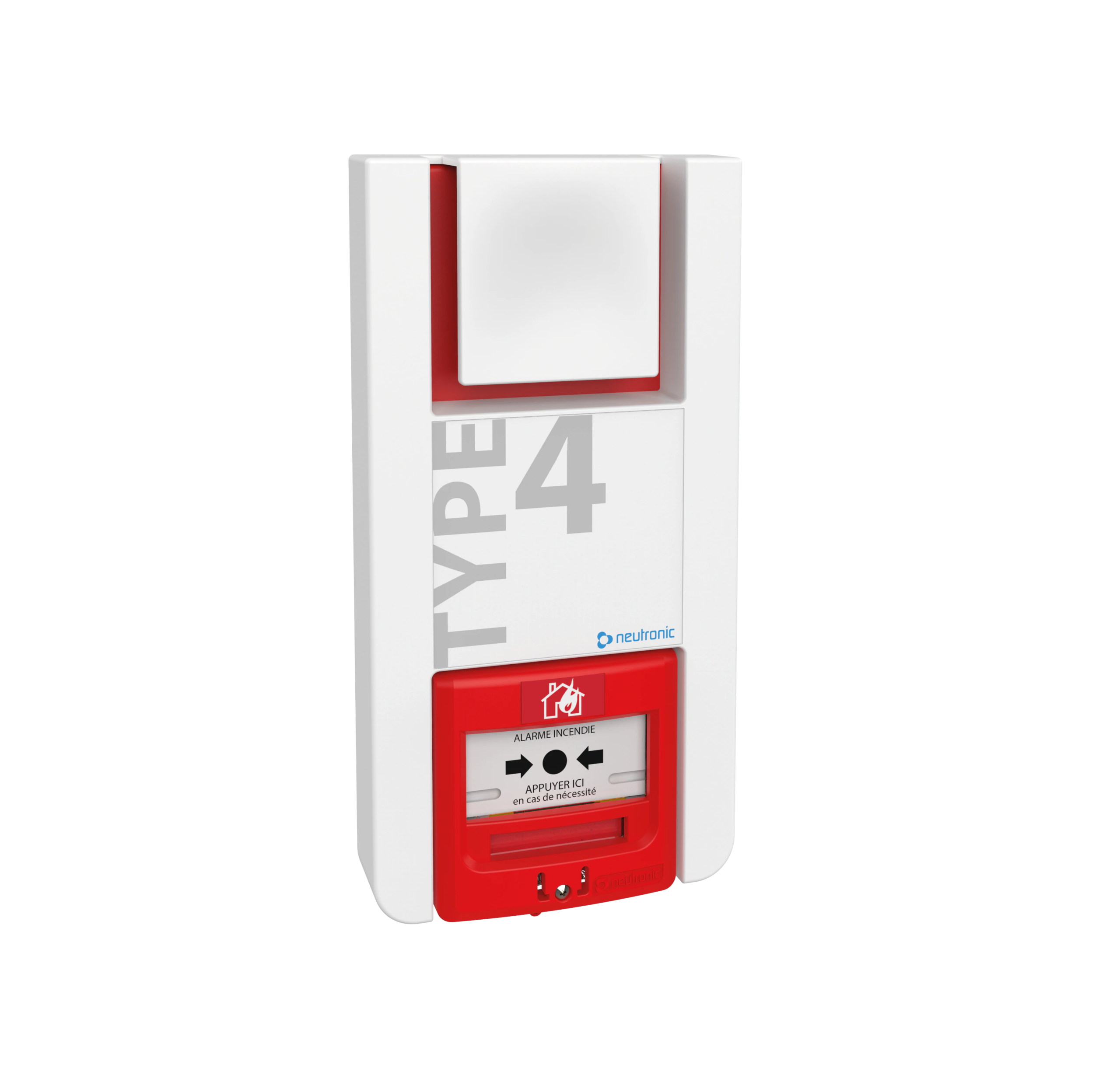 Alarme type 4 à piles Radio RF3 conventionnelle - NEUTRONIC
