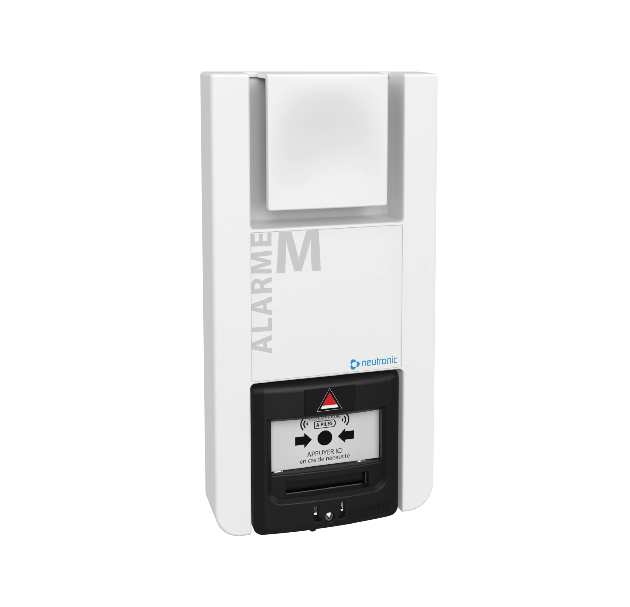 Alarme Menace à piles Radio Sonore avec BM noir intégré pour PPMS - NEUTRONIC