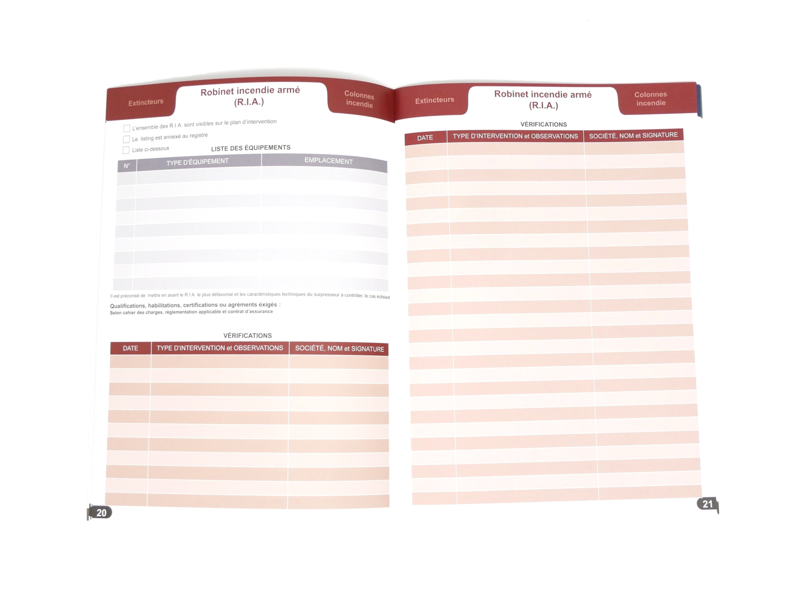 Registre de sécurité (ERP, Habitation et Industrie) – Image 2