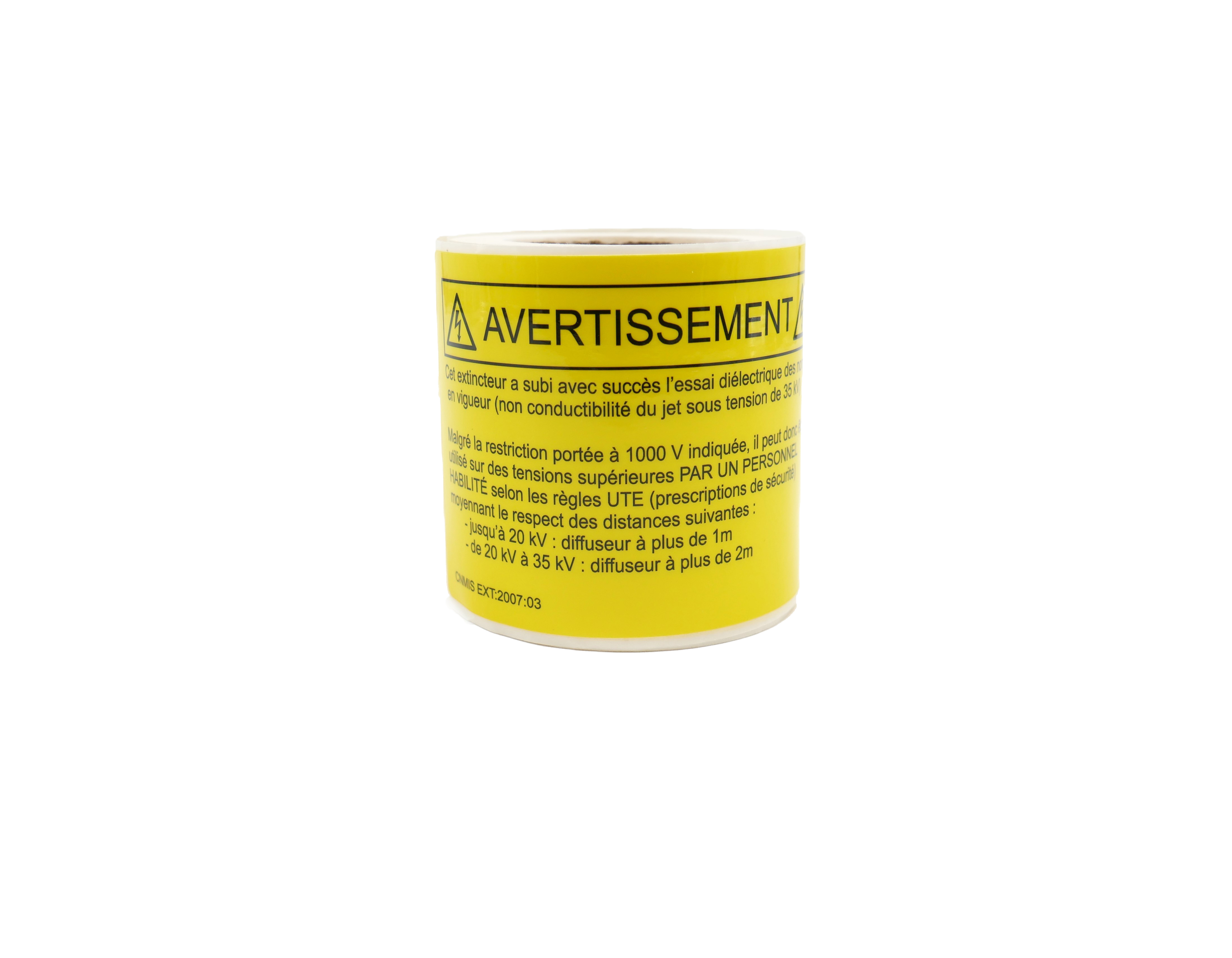 100 étiquettes "avertissement CO²"
