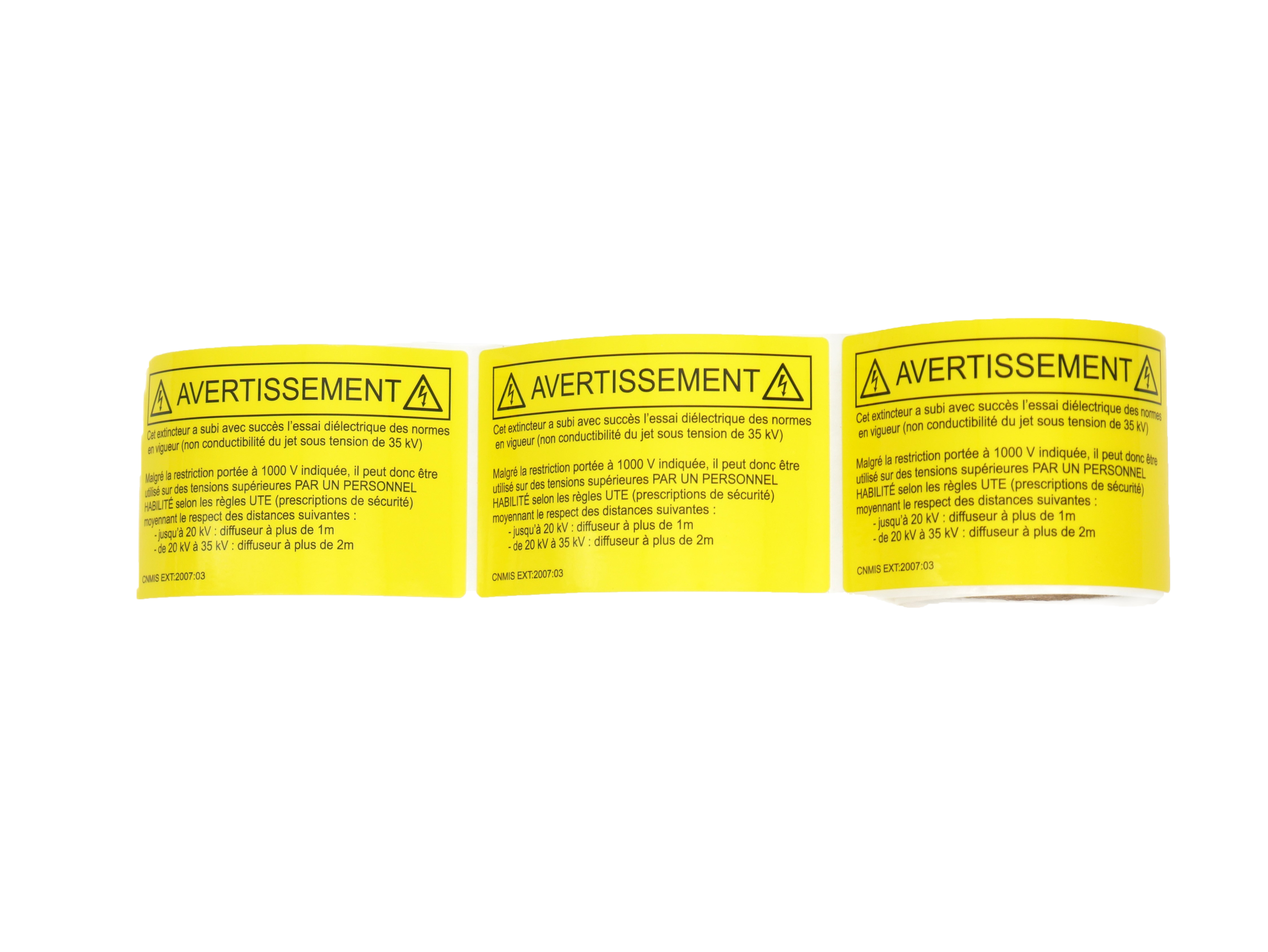 100 étiquettes "avertissement CO²" – Image 2