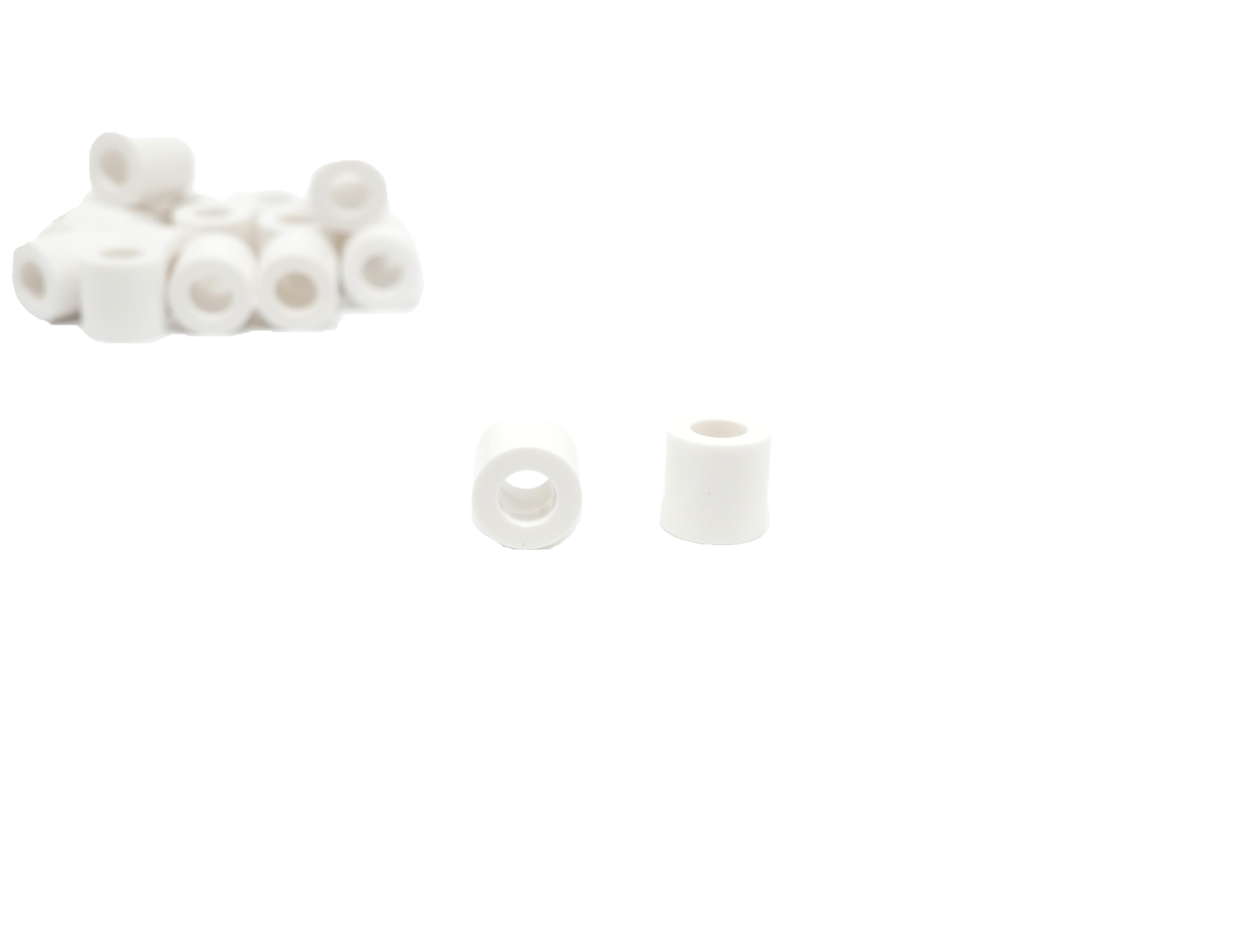 Tube d'écartement (entretoise) en polycarbonate blanc Ø10MM long 10mm