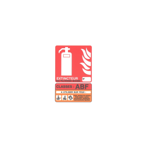 Classe de feu ABF - Dimensions 100x150mm
