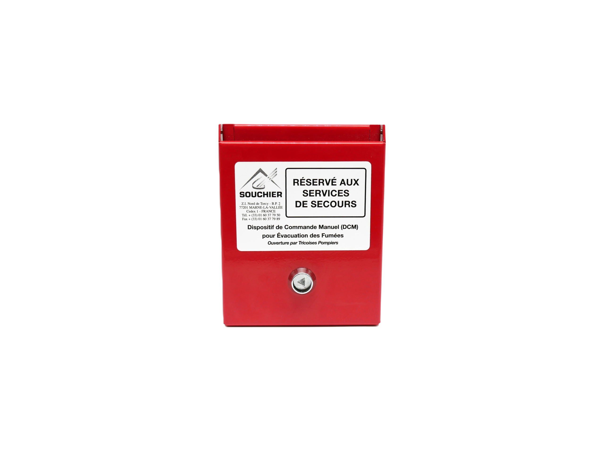 Coffret/boîtier de protection pour déclencheur manuel ouverture clé triangulaire