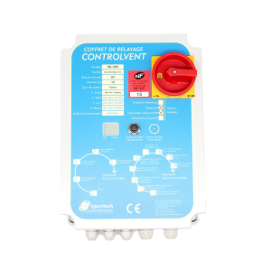 Controlvent 2005 TRI-10PI: Coffret de relayage désenfumage seul pour moteur trip