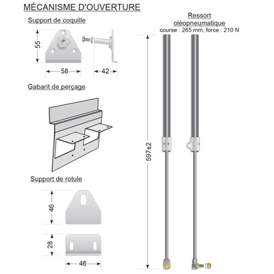 Mécanisme ouverture Fenêtre de toit type "GGL de VELUX" - DUPUY ÉQUIPEMENTS – Image 2